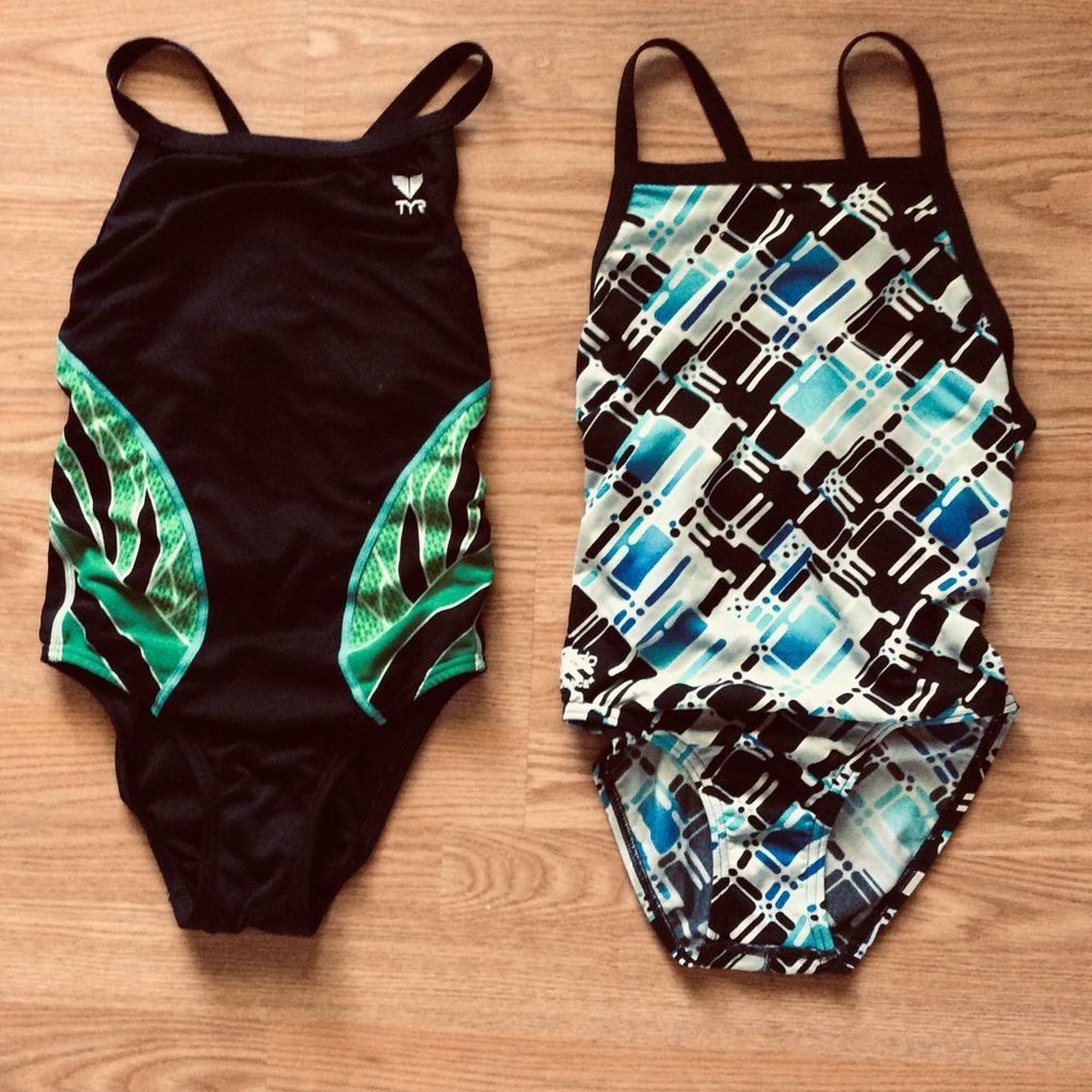 Two competitive swimsuits